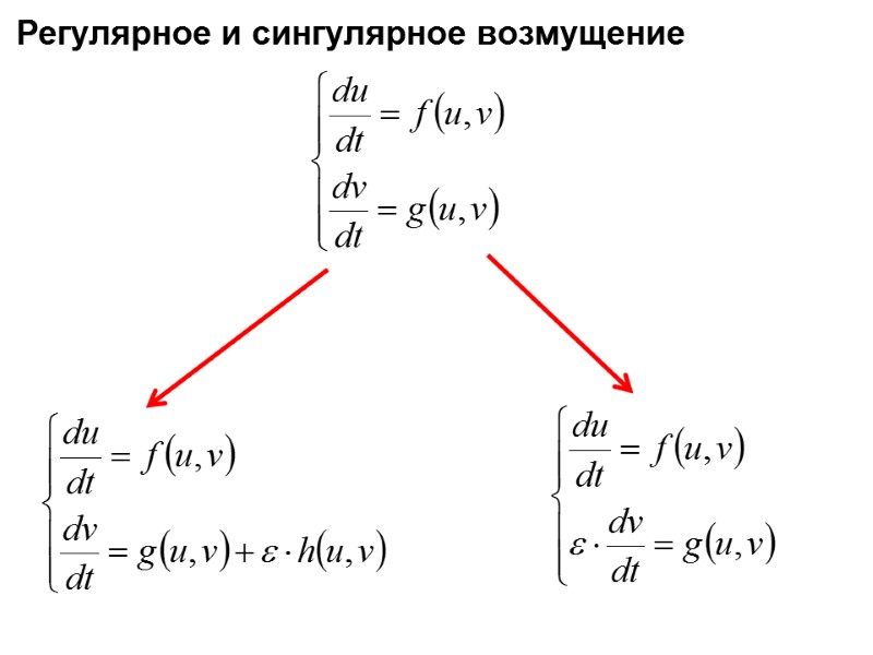 Регулярное и сингулярное возмущение